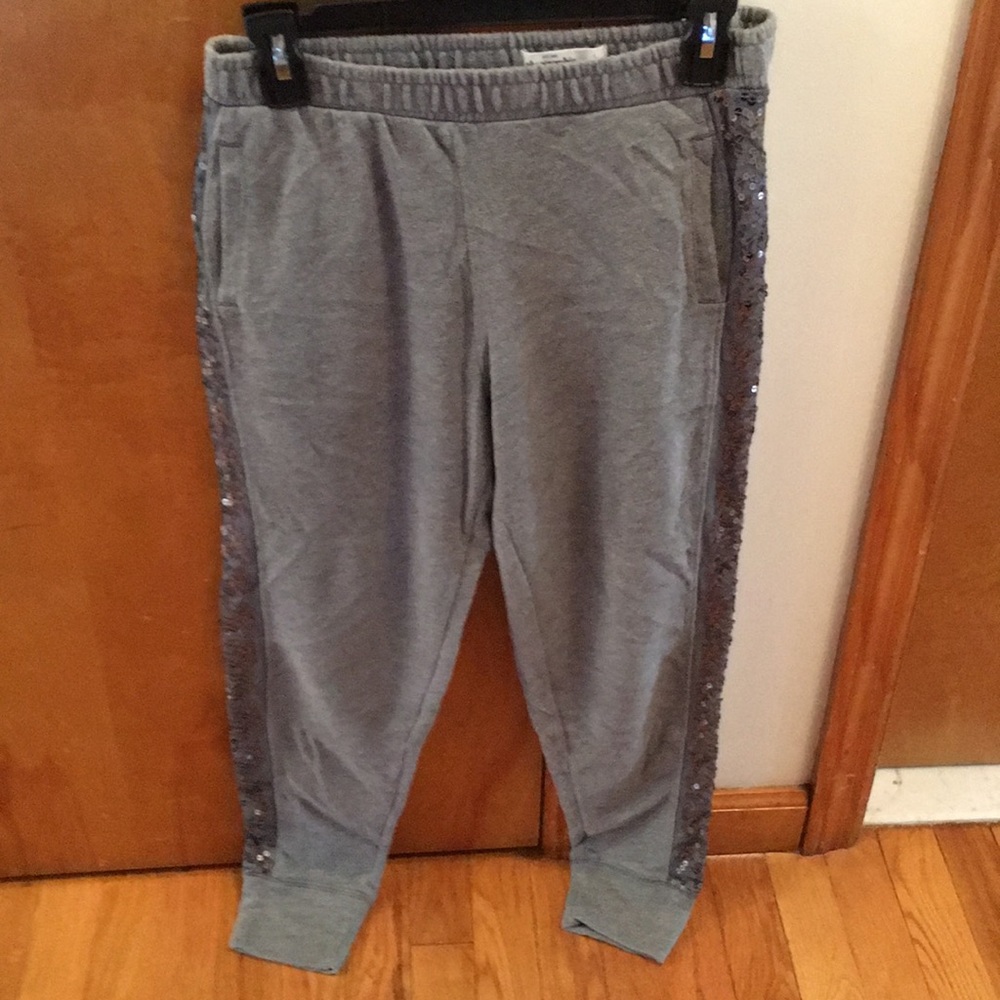 Girls Abercrombie kids sequins joggers
